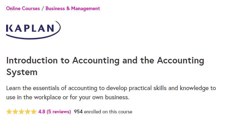 Online Accounting Courses : Credits: FutureLearn