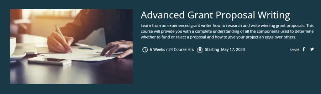 Grant Writing Courses : Credits: ed2go