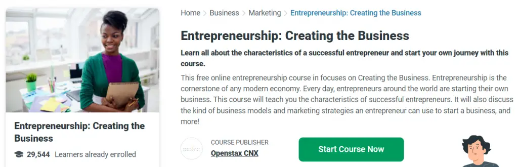 Online Courses for Entrepreneurship : Credits: Alison