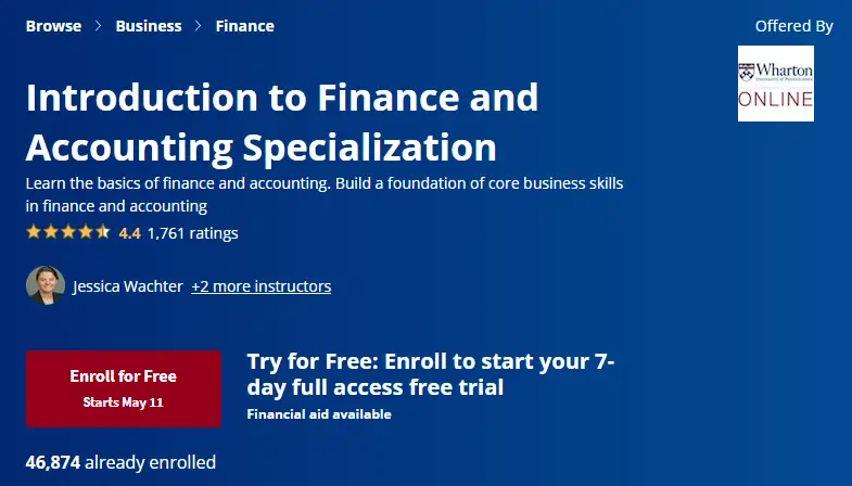 Online Accounting Courses : Credits: Coursera