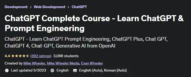 AI Prompts Courses : Credits: Udemy