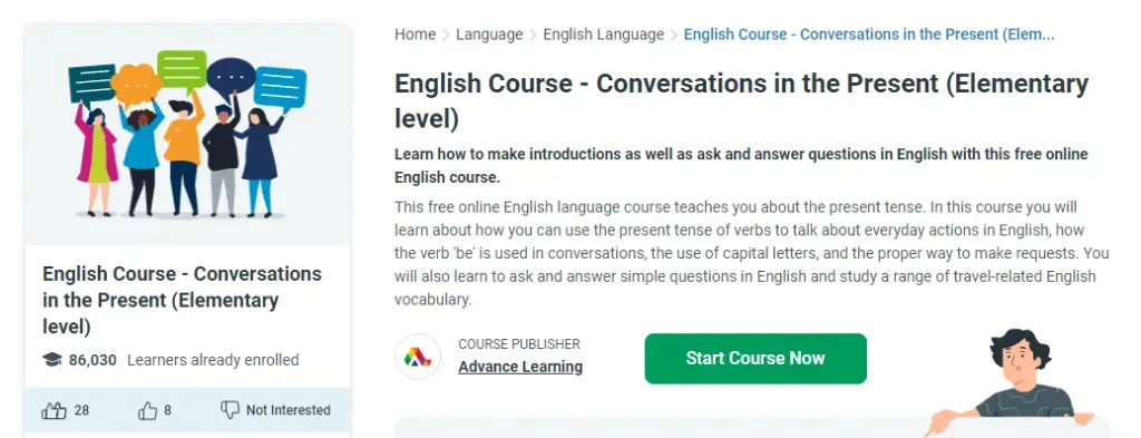 Best Online English Courses : Credits: Alison