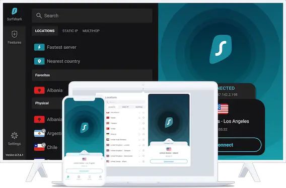 Bitdefender vs Surfshark : Credits: Surfshark