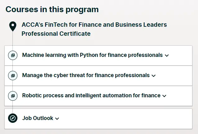 Online Courses for Fintech : Credits: edX