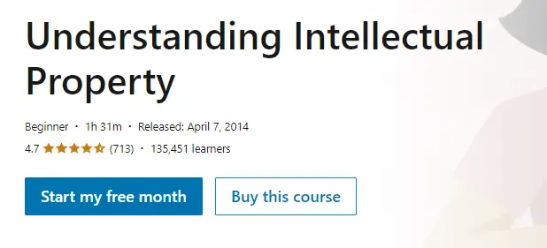 Online Courses for Intellectual Property : Credits: LinkedIn Learning