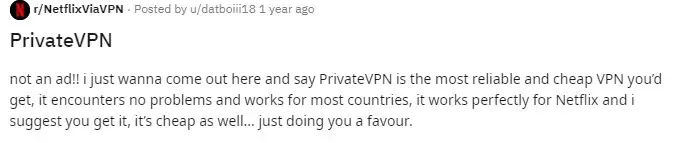 Best Cheap VPN Reddit Users Recommend : Credits: Reddit