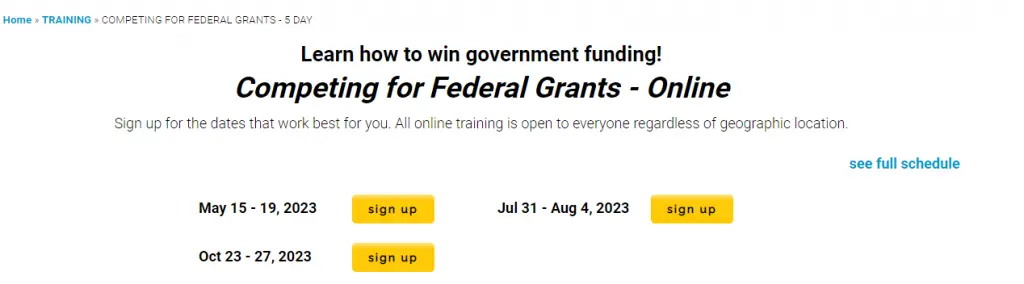 Online Courses for Scholarships & Grants : Credits: The Grantsmanship Center