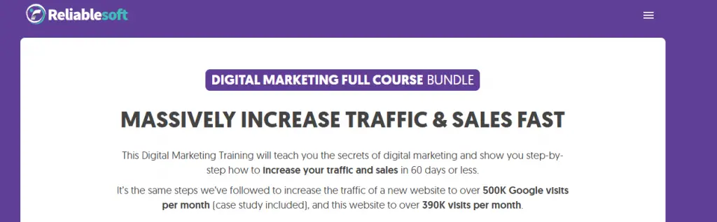 Online Courses for Digital Marketing : Credits: Reliablesoft