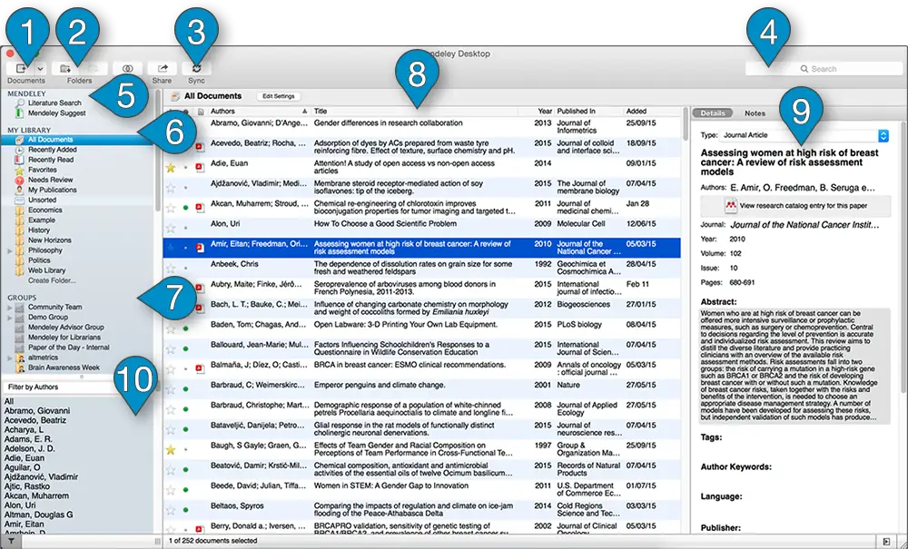 Credits: Mendeley, Essential Software for Researchers,