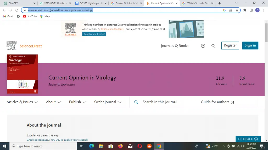 Credits: author@scijournal.com, High Impact Factor Journals in Virology,