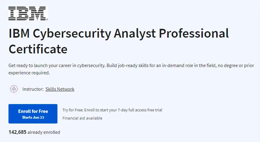 Online Courses for Cybersecurity : Credits: Coursera
