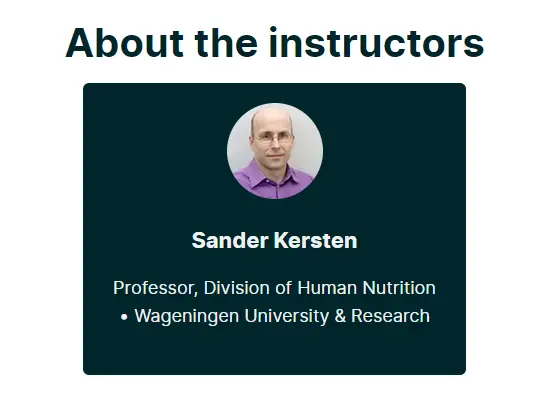 Online Courses for Nutrition 