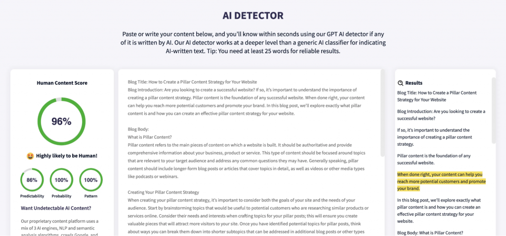 Credits: Contentatscale AI detector, GPTZero Review,