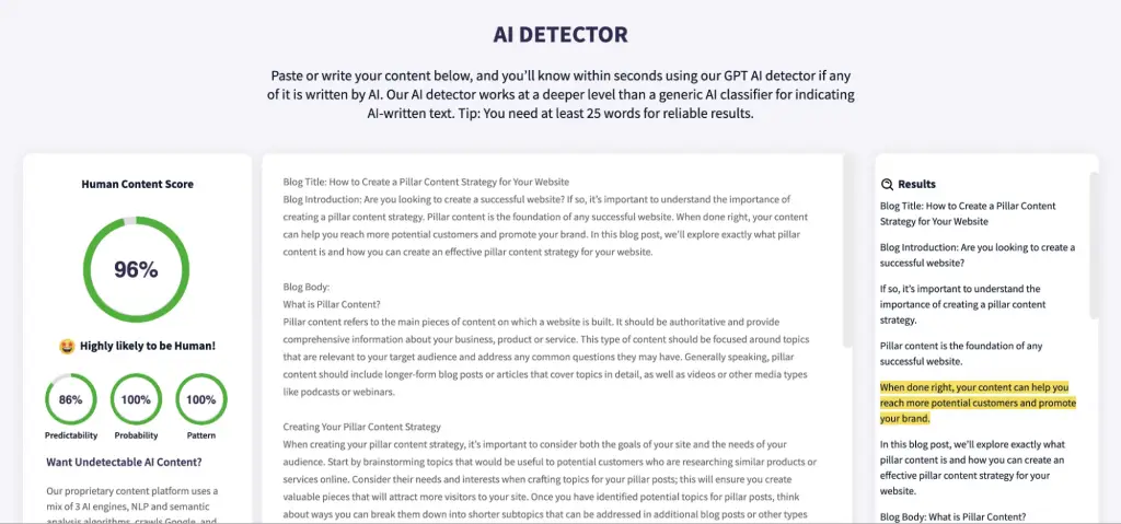 Credits: Contentatscale AI detector, GPTZero Review,