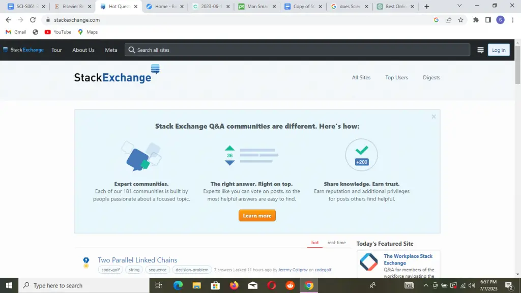 Credits: Stack Exchange, Best Online Research Communities and Forums
