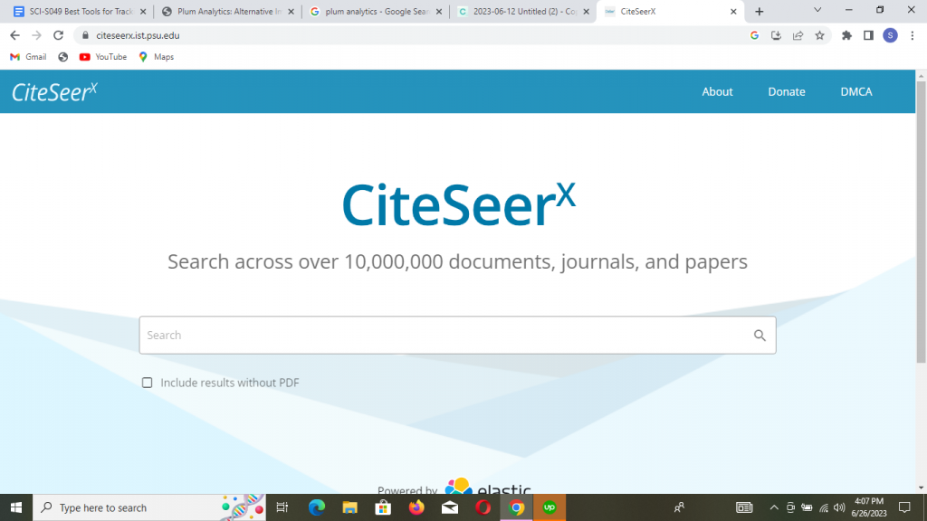 Best Tools for Tracking Research Impact and Citations : Credits: CiteSeerX