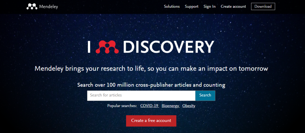 Credits: Mendeley, Best Project Collaboration Tools for Research Teams