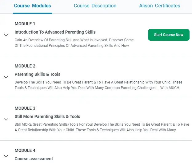 Online Courses for Child Psychology : Credits: Alison