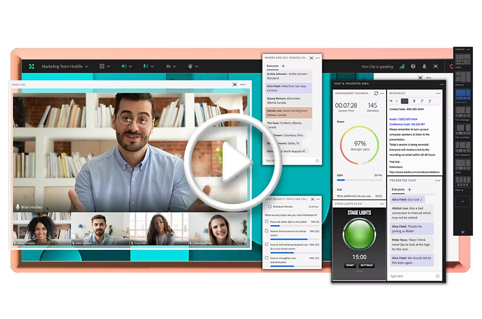 Credits: Adobe, Best Video Conferencing Tools for Remote Collaboration in Academia