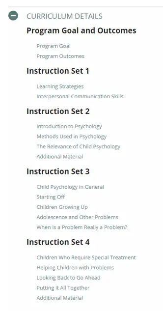 Online Courses for Child Psychology : Credits: ICS Canada