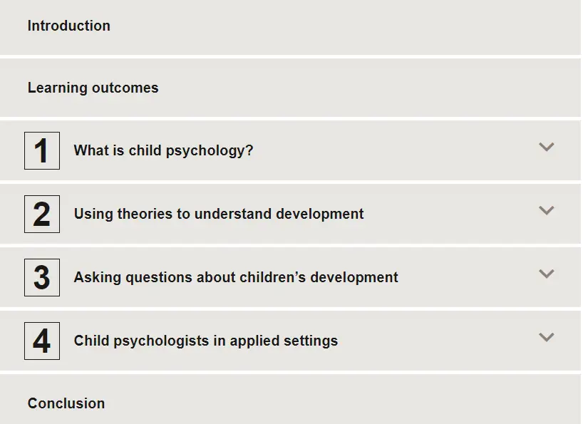 Online Courses for Child Psychology : Credits: OpenLearn