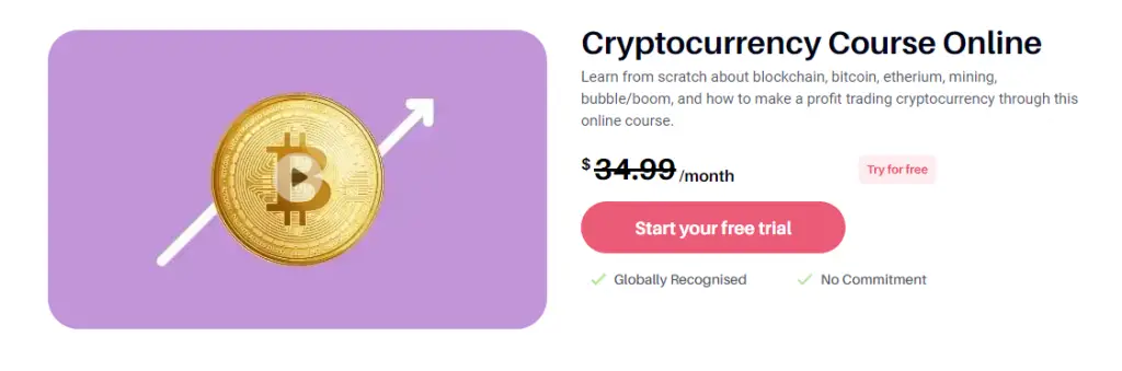 Online Courses for Cryptocurrency : Credits: upskillist
