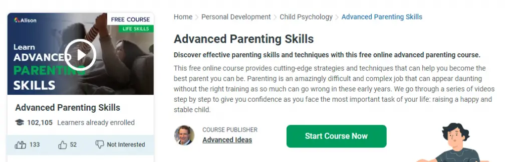 Online Courses for Child Psychology : Credits: Alison