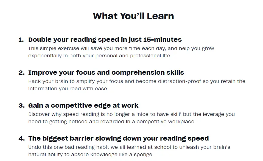 Online Courses for Speed Reading : Credits: Mindvalley