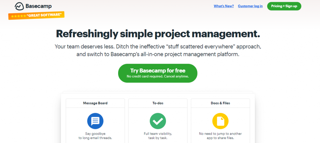 Credits: Basecamp, Best Project Collaboration Tools for Research Teams