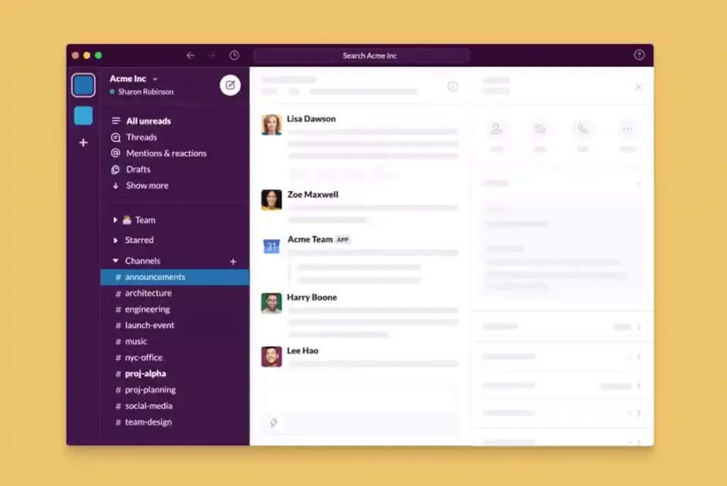 Credits: Slack, Best Secure Messaging Apps for Academics,