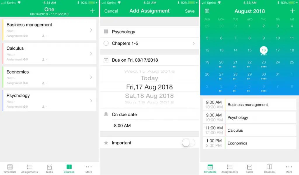 Credits: Pocket Schedule Planner, Best Mobile Applications for Academic Reminders and Notifications,