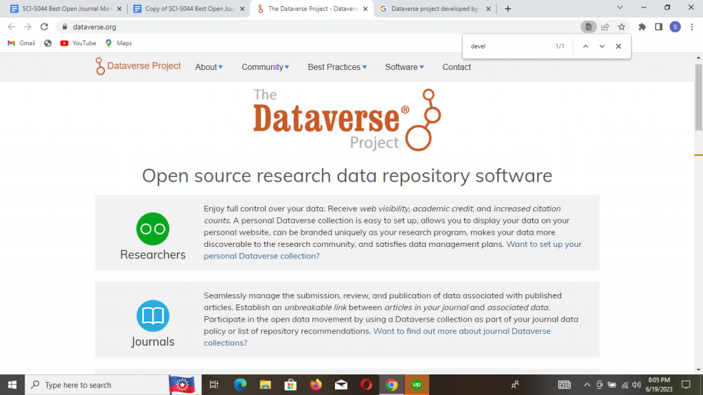 Credits: The Dataverse Project, Best Open Journal Management Tools,