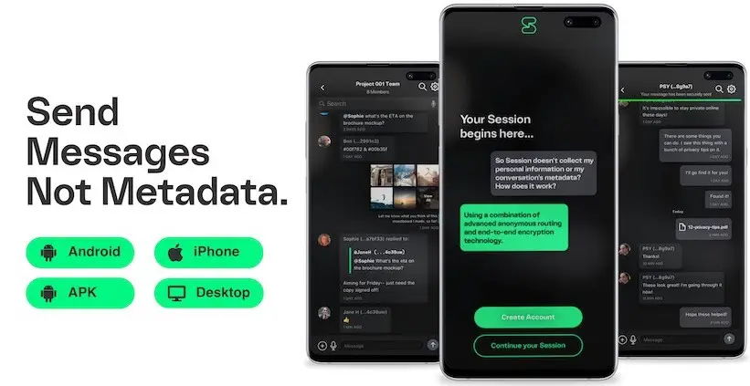 Credits: Session, Best Secure Messaging Apps for Academics,
