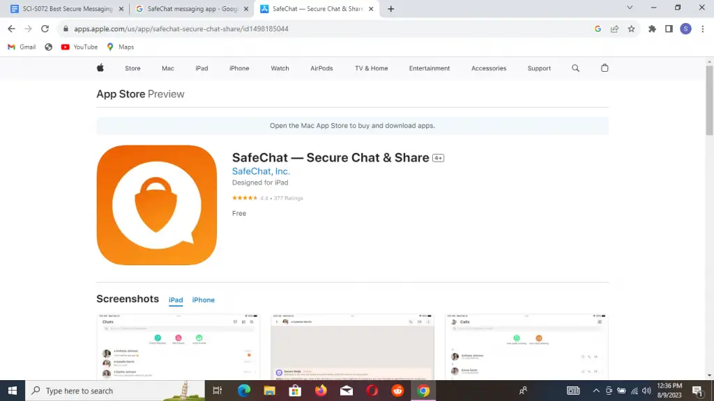Credits: SafeChat, Best Secure Messaging Apps for Academics,