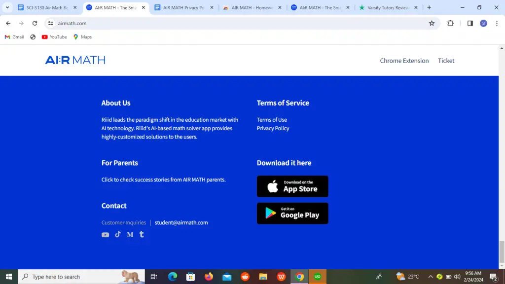 Air Math Review 2024